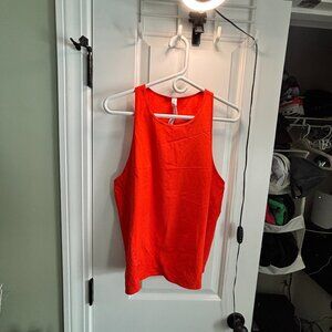 Pre-worn MINT Lululemon Women's Size 10 Red/Orange Tank Top